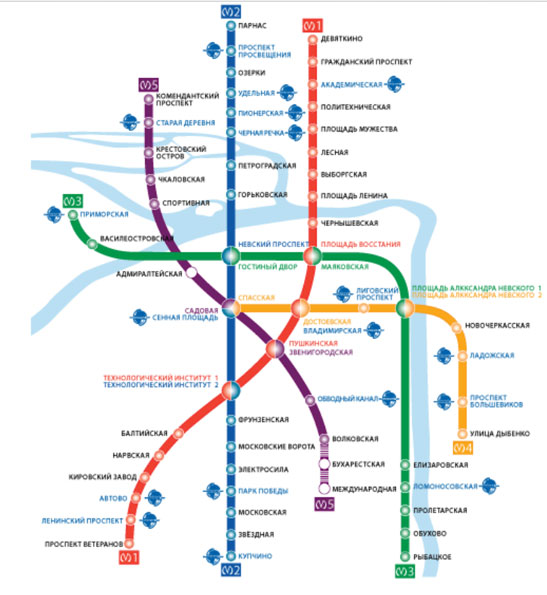 Карта метро спб
